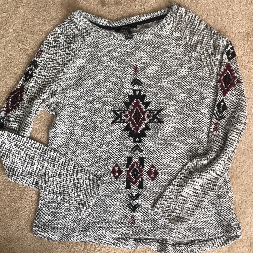 Gray sweater